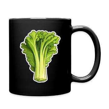 Celery or celery - Full Colour Mug - black - Right