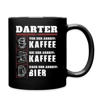 My daily routine as a darter - Full Colour Mug - black - Right