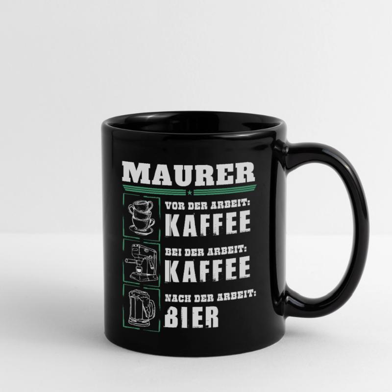 My daily routine as a bricklayer Full Colour Mug