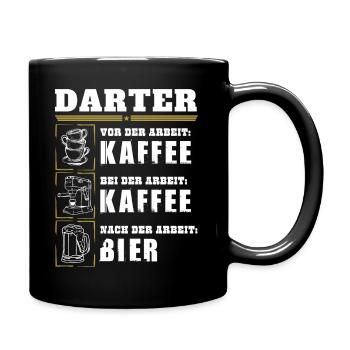 My daily routine as a darter - Full Colour Mug - black - Right