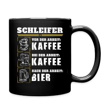 My daily routine as a grinder - Full Colour Mug - black - Right