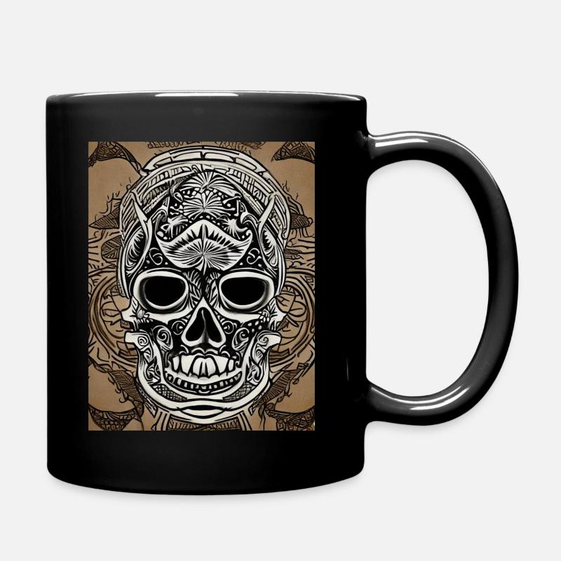 Totenkopf - Tasse einfarbig - Schwarz