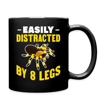 Funny Easily Distracted - Tarantula Pet Arachnid - Tasse einfarbig - Schwarz - Rechts