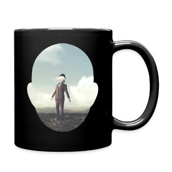 Wenn der Traum in meinem Kopf wahr wird - Tasse einfarbig - Schwarz - Rechts