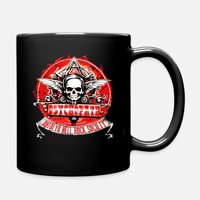 Psychopath Rockband - Tasse einfarbig - Schwarz