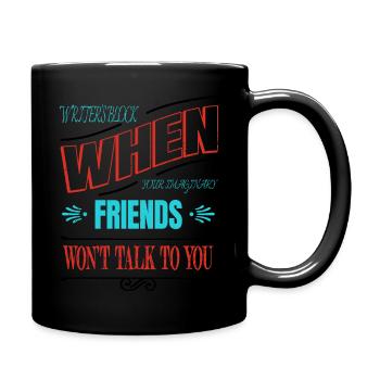 Quote Editor Funny Quote Costume Blogging Books - Full Colour Mug - black - Right