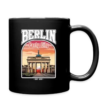 Berlin Party City 2 - Tasse einfarbig - Schwarz - Rechts