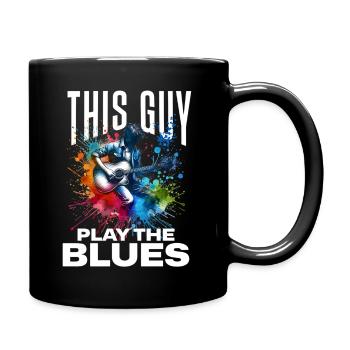 Jouer le blues - Mug uni - noir - Droite