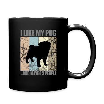 PUG - Full Colour Mug - black - Right