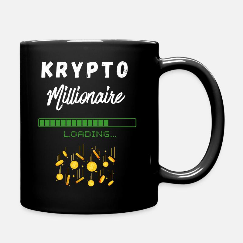 Krypto Millionaire - Krypto Millionär LOADING - Tasse einfarbig - Schwarz