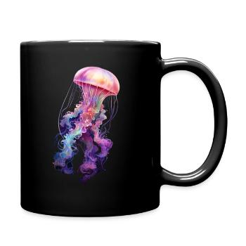 Cadeau de méduse - Mug uni - noir - Droite