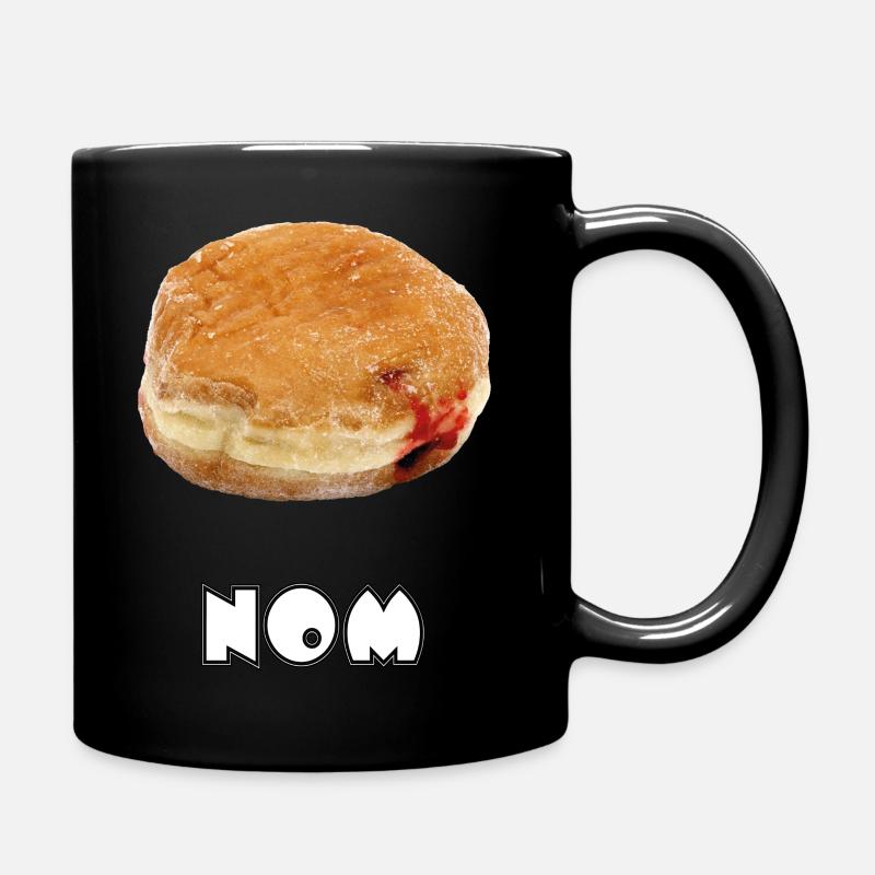 Rempli de confiture Nom Donut T shirt - Mug uni - noir