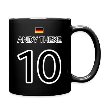 ANDY THEKE Malle-Shirt - Tasse einfarbig - Schwarz - Rechts