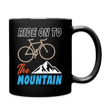 Ride On To The Mountain - Tasse einfarbig - Schwarz - Rechts