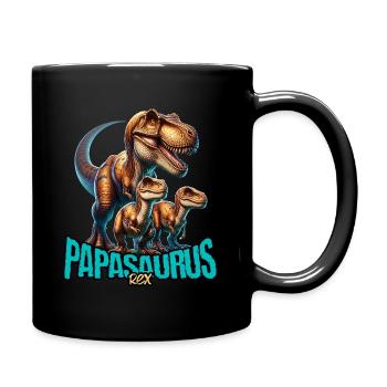 Papasaurus Rex - Mug uni - noir - Droite