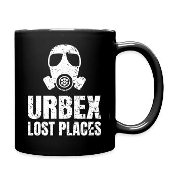 URBEX Lost Places blanc rayé - Mug uni - noir - Droite