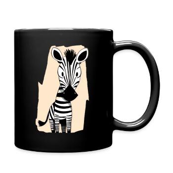 T-shirt Zebre - Mug uni - noir - Droite