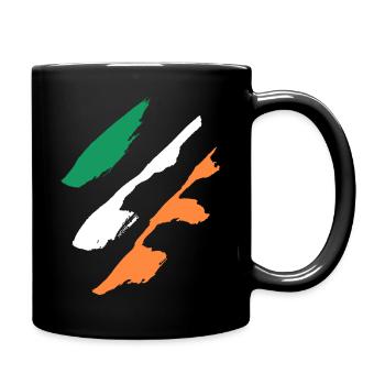 Irland Style Flagge - Tasse einfarbig - Schwarz - Rechts