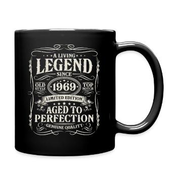 Né en 1969 Légende vivante 1969 - Mug uni - noir - Droite