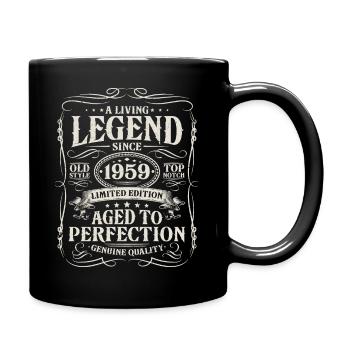 Born in 1959 Living Legend 1959 - Full Colour Mug - black - Right
