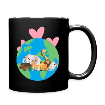 Closeness to Nature - Earth Day - ApriNoeScor - Full Colour Mug - black - Right