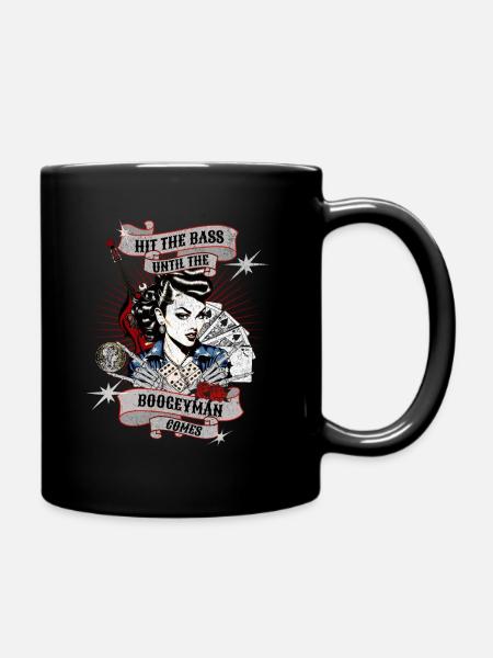 HIT THE BASS - Tasse einfarbig - Schwarz