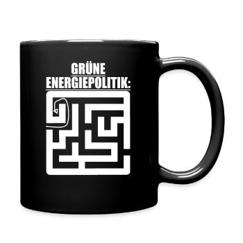 Witze Grüne Die Grünen Habeck Baerbock Partei Öko - Tasse einfarbig - Schwarz - Rechts