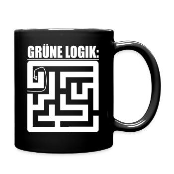 Witze Grüne Die Grünen Habeck Baerbock Partei Öko - Tasse einfarbig - Schwarz - Rechts