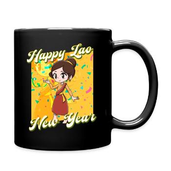 Laos Laote Laoten Lao Neujahr I Geschenk - Tasse einfarbig - Schwarz - Rechts
