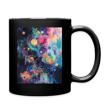 Constellations cosmiques : une symphonie céleste - Mug uni - noir - Droite