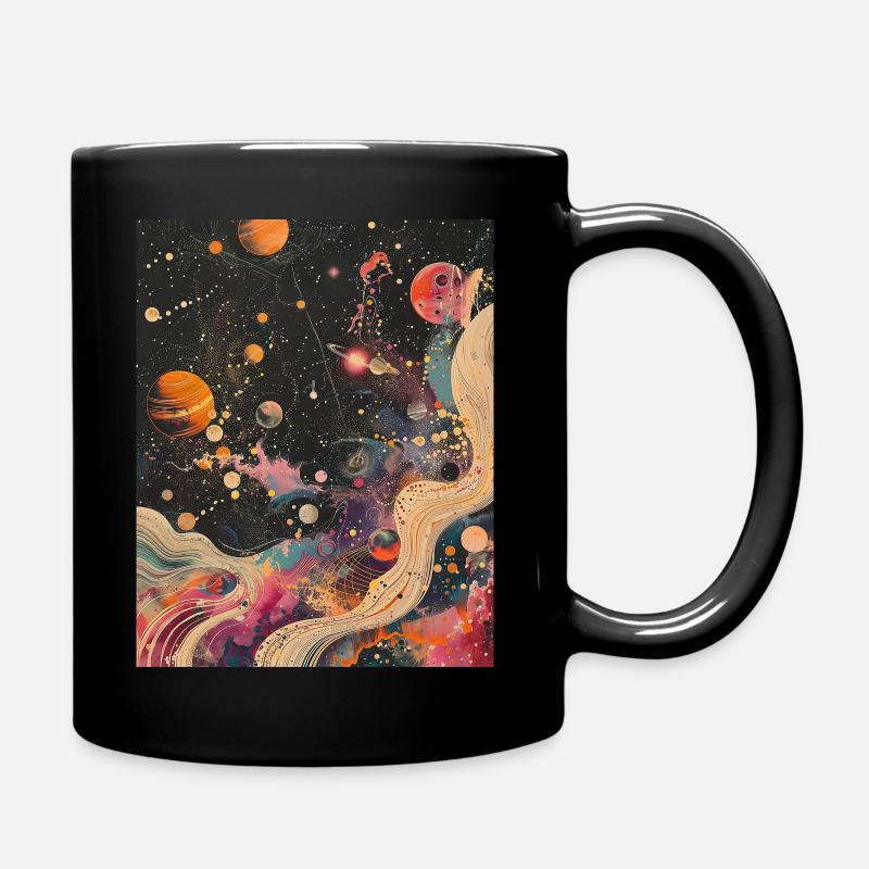 Constellations cosmiques rétro - Mug uni - noir