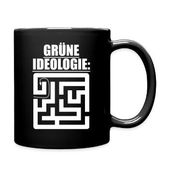 Witze Grüne Die Grünen Habeck Baerbock Partei Öko - Tasse einfarbig - Schwarz - Rechts