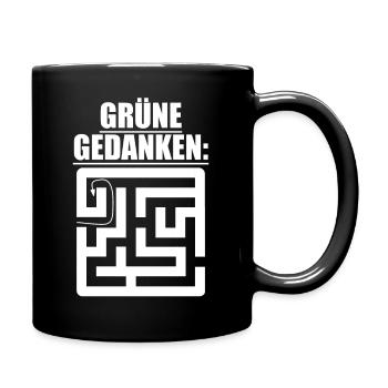 Witze Grüne Die Grünen Habeck Baerbock Partei Öko - Tasse einfarbig - Schwarz - Rechts