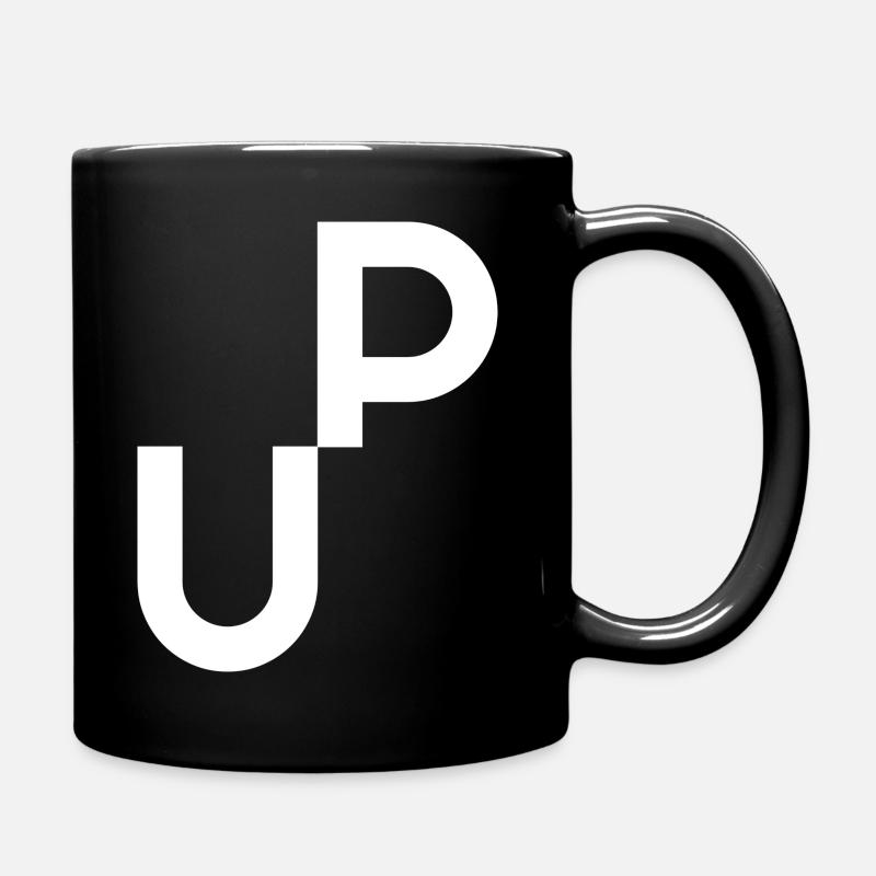 UP (negativ) - Tasse einfarbig - Schwarz