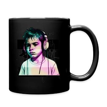 Kiddy 02 - Tasse einfarbig - Schwarz - Rechts