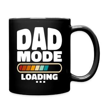 Lustiger Dad-Modus Loading Zitat Bester Vater aller Zeiten - Tasse einfarbig - Schwarz - Rechts