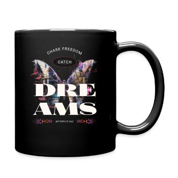 Träume - Tasse einfarbig - Schwarz - Rechts