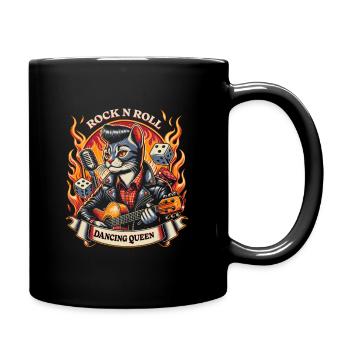 Rock n Roll Cat Dancing Queen - Mug uni - noir - Droite