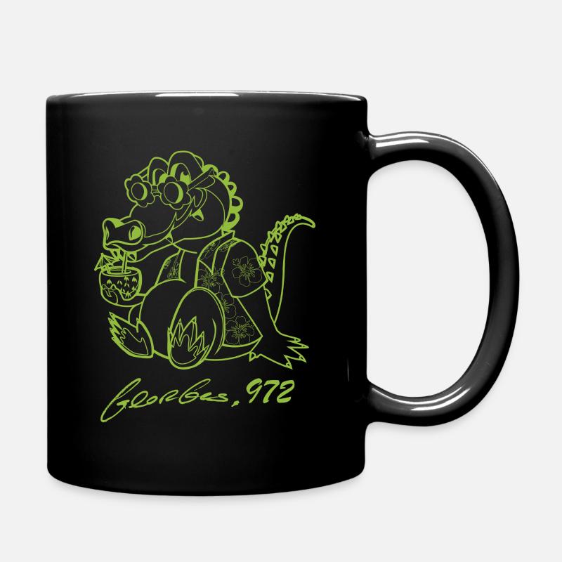 Georges Basic Apfelgrün - Tasse einfarbig - Schwarz