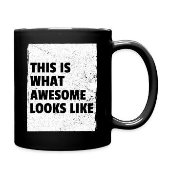 This is What Awesome Looks Like Design #1271 - Full Colour Mug - black - Right