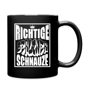 Berlin Souvenir Touristen Hauptstadt Metropole BLN - Tasse einfarbig - Schwarz - Rechts
