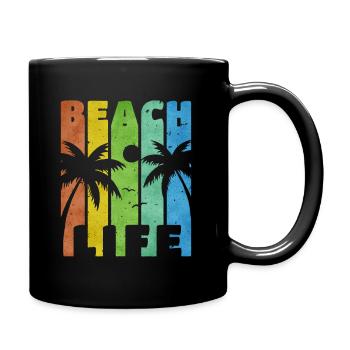 Beach Life - Full Colour Mug - black - Right