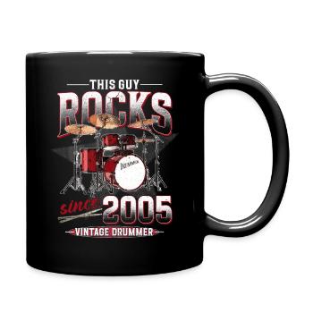 2005 Vintage Drum Drummer Anniversaire - Mug uni - noir - Droite