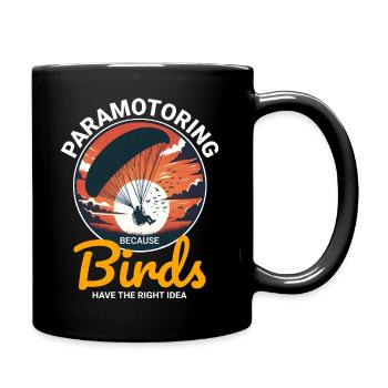 Motorschirmpilot Motorschirm Motorschirm - Tasse einfarbig - Schwarz - Rechts