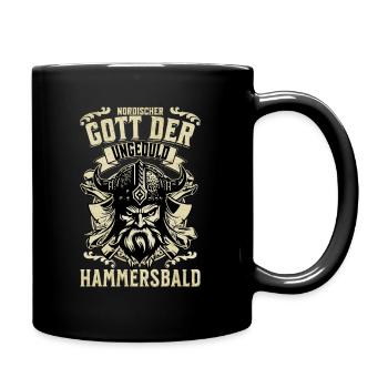 NORDISCHER GOTT DER UNGEDULD HAMMERSBALD - Tasse einfarbig - Schwarz - Rechts