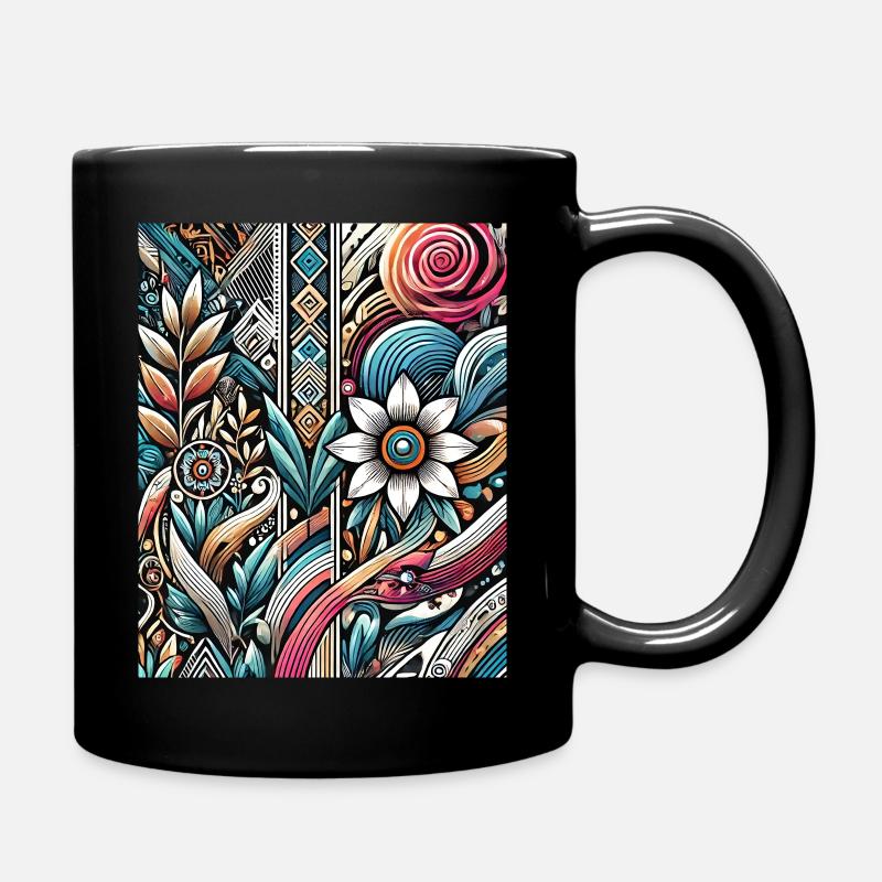 Fusion d’une nature vibrante - Mug uni - noir