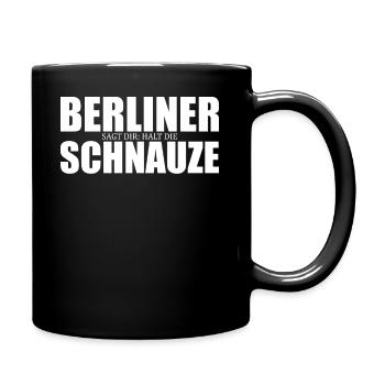 Berlin Souvenir Touristen Hauptstadt Metropole BLN - Tasse einfarbig - Schwarz - Rechts