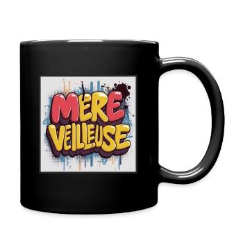 Mère veilleuse : Hommage aux Mamans : T-shirt Mère - Mug uni - noir - Droite