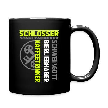 Metalworker Locksmith Profession - Full Colour Mug - black - Right