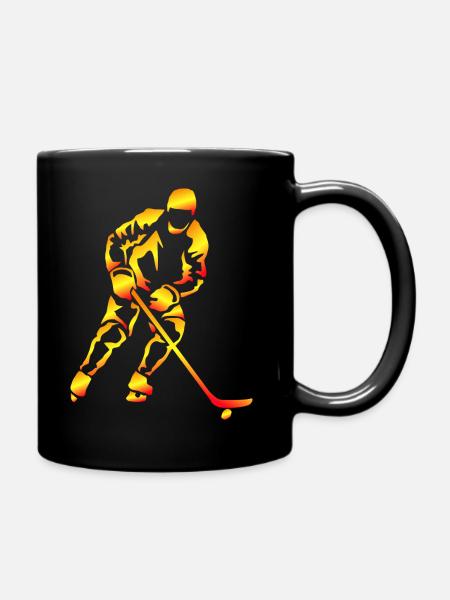 Ice Hockey Ice Hockey Player Gift - Full Colour Mug - black